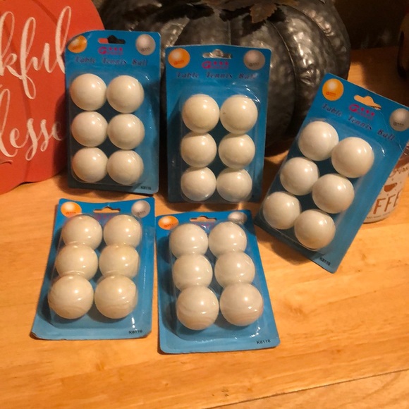 New Guanxi Table Tennis Balls/Ping Pong Balls 6 in pack (5 packs) = 30 balls - Picture 1 of 5